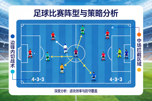 深度分析文章配图 - 战术板展示足球比赛中的阵型与策略分析